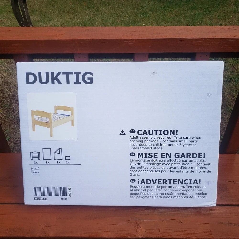 IKEA DUKTIG Pet Or Doll Bed With Bedlinen Set - Semi Opened